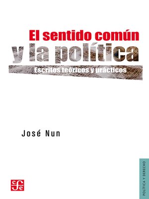 cover image of El sentido común y la política